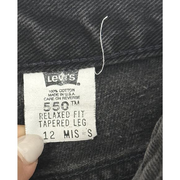 Vintage Levi's 550 Jeans Womens 12 (30x26.5) Made in USA 2001 Tapered Relaxed - Picture 4 of 16